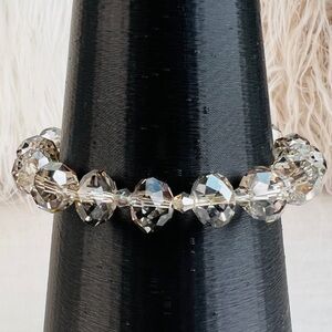 Beautiful, smoky champagne, clear, reflective, costume stretch, dressy b…